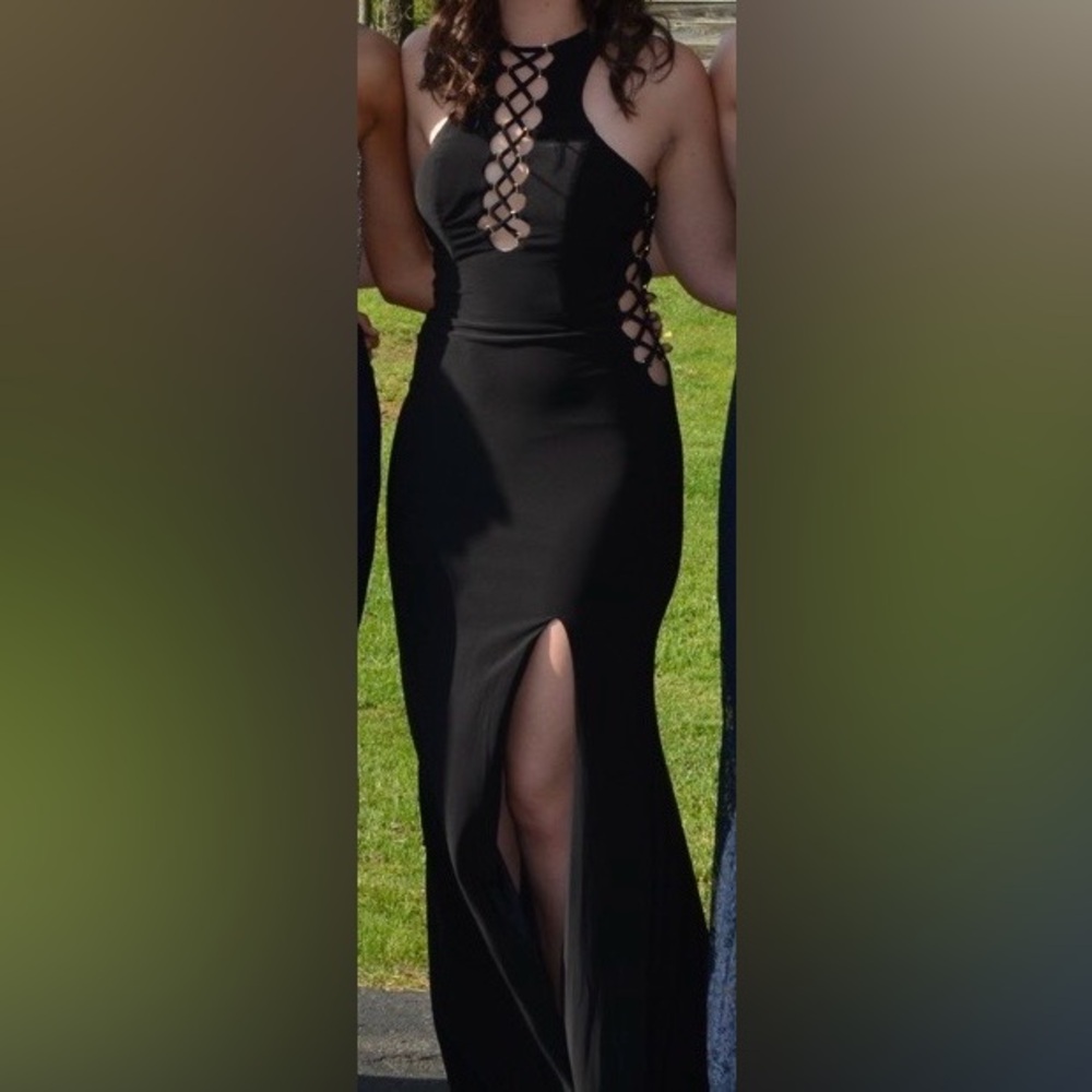 Black evening dress